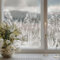 Neukids Weißer Löwenzahn Textur Fensterfolie, Fenster Blickdicht Milchglasfolie Muster Weiße Blüten, Selbstklebende Fenstersticker Wohnzimmer Schlafzimmer Küche Bad Fenster Deko
