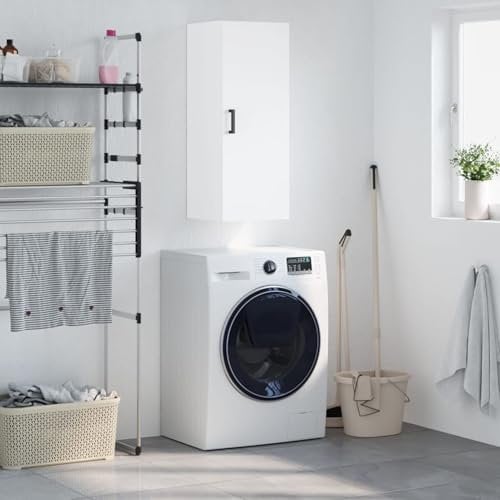 JUDYY Armario de Pared Blanco 34,5x34x90 cm, Mueble Auxiliar, Mueble De Cocina, Armarios De Cocina, Armario Colgar, Auxiliares para Baños, Armarios Baño - 828852