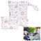 Wonvify Sac à Couche ou Habit pour Crèche, École - Sac à Maillot Mouillé Plage/Piscine - Lavable de Voyage Wet Bag - 2 PCS à Fermeture Eclair Etanche Réutilisable - pour Bébé,Adulte Plage Piscine Gard