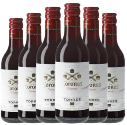 Familia Torres Coronas Kleine Flasche 18 cl Rotwein (Karton mit 6 Kleine Flasche von 18 cl)