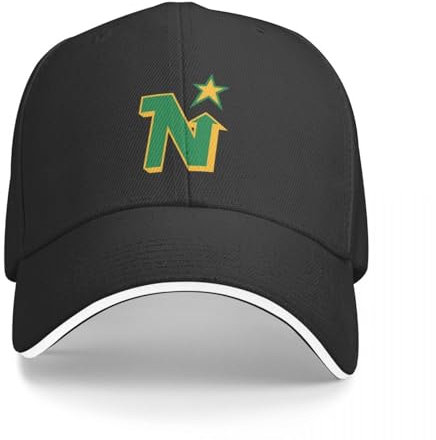 EIILHUED Nicht mehr existierende Hockeymannschaft Minnesota North Stars Vintage Retro Kappe Mode Casual Baseball Caps Verstellbarer Hut Baseball Hüte