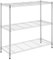 arredoplaza Scaffale Acciaio Cromato Modulabile 90x35x90 3 Ripiani Regolabili Portata 70kg/Ripiano Design Moderno Salvaspazio Per Casa Garage Cucina Magazzino Negozio Organizzazione Arredo Funzionale