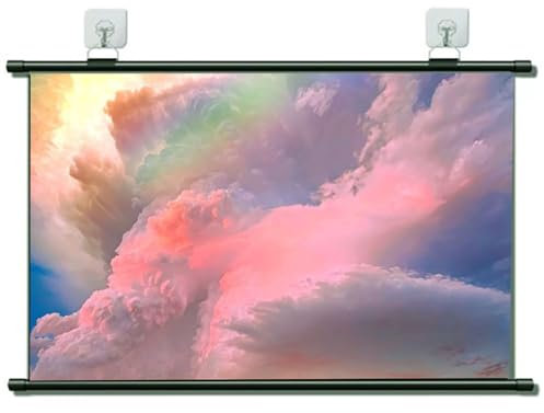 120'' Projector Screen Roll-Down Retractable, 16:9 Format, for Home Cinema Theater Presentation Education Outdoor Indoor(120in(279x165cm))