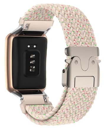 HYSDFFG Bracelet Tressé Compatible avec Bracelet Oppo Watch Free Boucle de Type Parachute, Tressé Bracelet de Remplacement de Sport Souple Bande pour Oppo Watch Free (18)