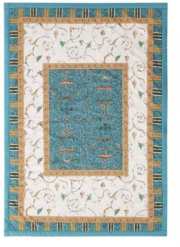 BASSETTI Baumwoll-Plaid Bettdecke OPLONTIS Farbe GRÜN V2 Größe 135x190