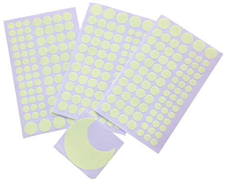 IWOWHERO 3stücke Wandaufkleber Leuchtend Sternaufkleber Mit Mond Wandtattoos Dekorativ Leuchtwandaufkleber Für Zimmer Tapeten Ohne Klebstoff Punktaufkleber Nachts Leuchten