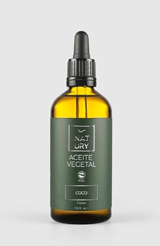 NATURY GREEN CARE - Pack 2 Unidades Aceite de Coco ECO 100ml | Aceite de Coco Orgánico y Natural | Hidratación y Cuidado para Piel y Cabello | Oil Pulling | Cruelty Free | Protector Natural
