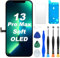 DIGI4U écran pour iPhone 13 Pro Max Display Soft OLED 120HZ 6.7 Pouces Remplacement True Tone FHD COP écran Digitizer Assembly avec Outil de réparation, Protection d'écran et Colle imperméable