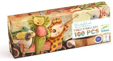 Djeco Puzzle - Legespiel Wonderful Ride 100 Teile FSC Mix