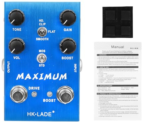 DC9V Gitarren Effekt Pedalüberlast Synthesizer Elektrischer Effektor Für Kombinierte Überlastungs Overdrive Gitarreneffekte