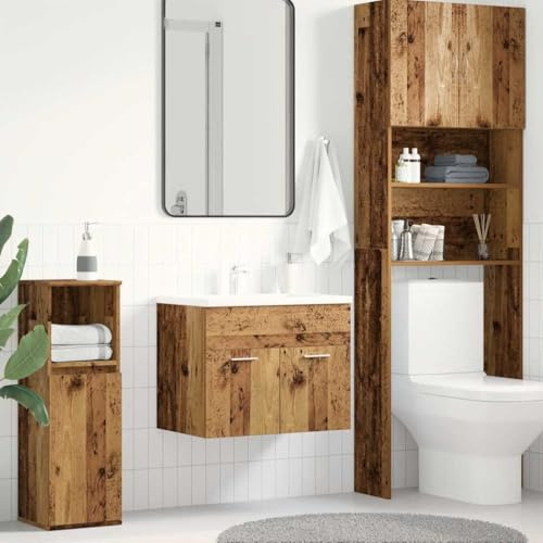 Lumanois Mueble de baño para Lavabo de Madera Antigua 60x38,5x46 cm,Mobiliario,Muebles de baño,11.6kg-862023