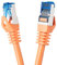 BIGtec 10m CAT.7 LAN Ethernet Kabel Netzwerkkabel Patchkabel Gigabit Patch DSL orange Kupferkabel doppelt geschirmt RJ45 Stecker Cat7 S/FTP PIMF kompatibel PS5 Netzwerk Switch DSL Router Modem