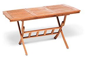 MERXX Garten- Klappausziehtisch aus FSC® Eukalyptusholz