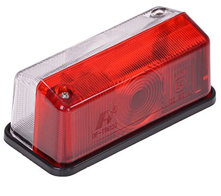 Filmer 36515 Umrissleuchte, Lichtscheibe, 12 V, rot / weiß