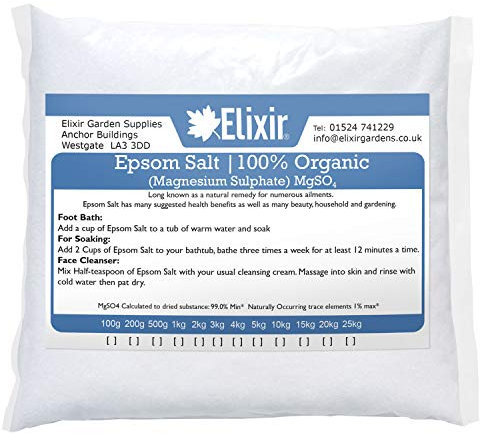Elixir Gardens ® Epsom Salts 3 kg Medical/Food Grade - Magnesium Sulphate