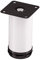 SET de 4 x SO-TECH® Pied de Meuble JIMMY Blanc Ø 50 mm/Hauteur: 150 mm Pied Réglable