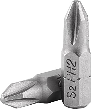 10 Stück 25mm Länge 1/4 Zoll Sechskant Schaft Magnetische PH2 Kreuz Kopf Schraubendreher Bits