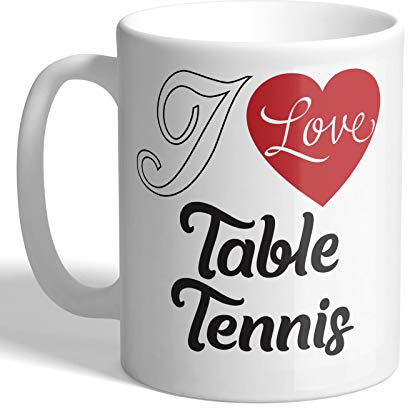 I Love Mugs - I Love Table Tennis - Mug, Ceramic, 11fl.oz.