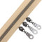 YaHoGa 9 m Altsilber endlos Reißverschluss Meterware Beige Reissverschluss 6mm-Spirale + 25 Nonlock-Zipper (Altsilber Beige)