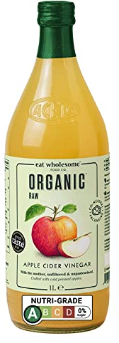 Eat Wholesome Organic Raw Apple Cider Vinegar with The Mother, 1L