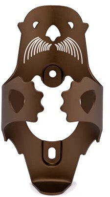 Portland Design Works Water Bottle Cage - Lightweight Water Bottle Holder for Bikes, Otter Cage, Brown