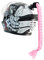 iSpchen Motorradhelm Abnehmbarer Pferdeschwanz Motorräder Helm Dekorieren Zöpfe Retro Motorrad Helm Zöpfe mit Saugnapf Dekoration Haarschmuck für Fahrrad Motorrad Roller Helm Zubehör,Hell-Pink