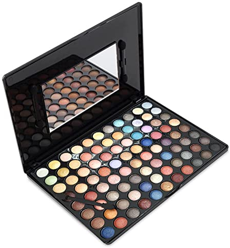 Palette trucco 88 colori - Set di ombretti glitter per tutti i make-up - 88 ombretti colori neutri shimmer