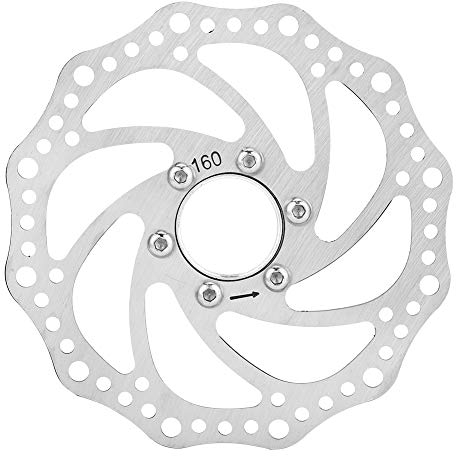 Mountainbike 160mm Gewindenaben Bremsscheibenscheibenflanschadapter mit 6 Schrauben Fahrrad Bremsscheiben, Edelstahl Gewinde Scheibenbremse Rotor Nabe Bremsscheiben + Flanschadapter Bolzen