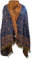 Blau-gelber Winterschal mit einzigartigem Design, Blumenmuster, reine Yakwolle, Schal, Dekoration, Wolldecke, Uni, übergroß, doppelseitig, luxuriös, Geschenk, blau, Einheitsgröße