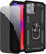 JOYTAG Hülle für iPhone 11 Pro Schwarz handyHülle mit Anti-Spähen Privatsphäre Schützen Folie Blickschutzfolie