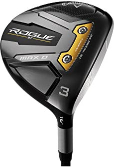 Callaway Rogue ST MAX D Golf Wood, Men, Black, One size