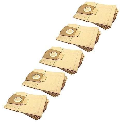 vhbw 50x Staubsaugerbeutel kompatibel mit Siemens VS 9 PR 17, 9 PR 18, 9 PR 19, 9 PR 20, 9 PR 21 Staubsauger - Papier, 30cm x 21cm Sandfarben