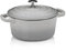 kela 12605 Roaster with Lid, Cast Iron, Enamel Coating, High Heat Retention, Suitable for Induction, 2.5 L, Grey, Round, Calido Range