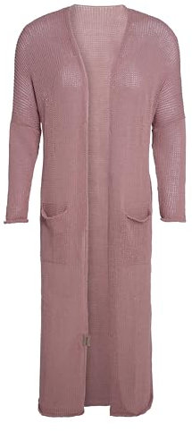 Knit Factory - Jasmin Long Cardigan Tricoté - Vieux Rose - 38/40