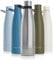 LARS NYSØM Gourde INOX 1000ml | 1L Bouteille d’eau isolée | Gourde étanche pour Le Sport, la Bicyclette, Les Enfants (Stainless Steel, 1000ml)
