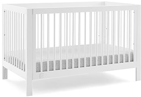 GAP babyGap Charlie 6-in-1 Convertible Crib - Greenguard Gold Certified, Bianca White