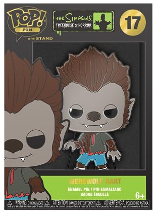 Funko Large Enamel Pin HORROR: SIMPSONS - Bart Simpson - BART - the Simpsons Enamel Pins - Cute Collectable Novelty Brooch - for Backpacks & Bags - Gift Idea - Official Merchandise - TV Fans