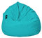 MILLINDABAG Kastanie Tropfenform Sitzsack für Kinder Jugendliche und Erwachsene Beanbag Kissen Indoor & Outdoor Gaminggeignet bereits gefüllt Sitzkissen Bodenkissen (Türkis, XXL-Durchmesser 88 cm)