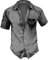 RMBLYfeiye T Shirt Herren Lang Hemd Weiss Herren Unterhemd Herren Reverskragen Druckknopf Totenkopf Drucken Hemd Kurzarm Regular Fit Arbeitshemd Locker Sommerhemd Polo Tshirt (Schwarz, 3XL)