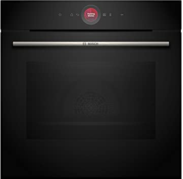 Bosch Series 8 HBG7741B1B, Built-in Single Oven with Digital Control Ring, Pyrolytic Cleaning Oven Assist with Voice Control Hotair