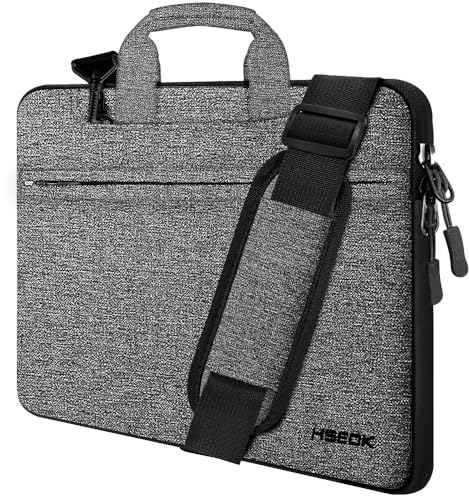 HSEOK 13 13,3 13,5 Zoll Laptoptasche Hülle, Griff Umhängetasche Wasserabweisend Schutzhülle Kompatibel mit 13.3 MacBook Air/Pro M1 M2 M3, iPad 13 12,9, XPS 13, Die Meisten 13-13,5 PC,D02G04