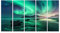 islandburner Bild auf Leinwand Aurora Nordlichter Lofoten Inseln Norwegen Himmel Polarlichter Natur Leinwandbild Wandbild Prime Bilder für Wohnzimmer etc.