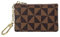TOFBS Klein Geldbörse Damen PU Leder Portable Zipper Mini Portemonnaie Kurzformat Brieftasche Leichtgewicht Coin Purse Geldbeutel Geschenke für Mädchen Frauen Braun