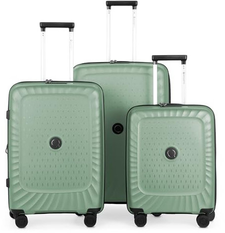 Hauptstadtkoffer Kotti - 3er Kofferset - Handgepäckskoffer 55 cm, mittelgroßer Koffer 65 cm + großer Reisekoffer 75 cm, Hartschale PP (Recycelt), TSA, Mint
