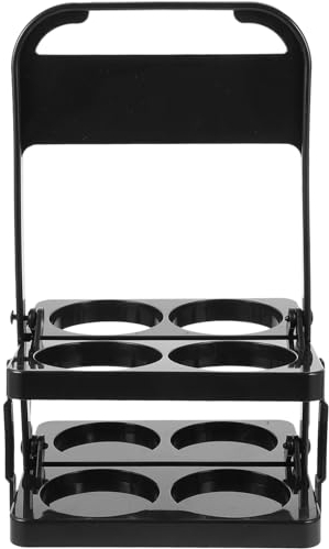 ABOOFAN Foldable Beer Bottle Carrier Tote Basket with Handle Reusable Drink Holder for Party Picnic Bbq and Outdoor Use