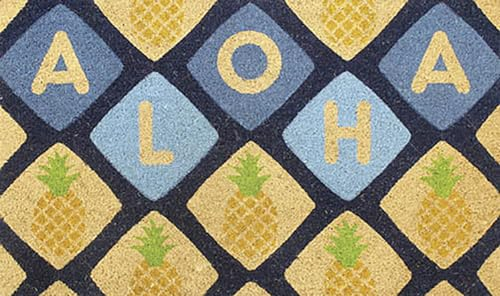 The Islander Group Hawaii-Fußmatte, 76,2 x 45,7 cm, Aloha-Ananas-Fliesen