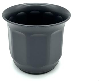 Kimmel Macetero de 6,5 a 18 cm de diámetro, Color Gris