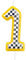 mciskin Racing Cars Birthday Candles, Yellow Cars Number 1 Candles for Cake,Girl Boy 1st Birthday Decorations, Black and White Stripes Racing Theme for Girls Boys Men Birthday Party Supplies