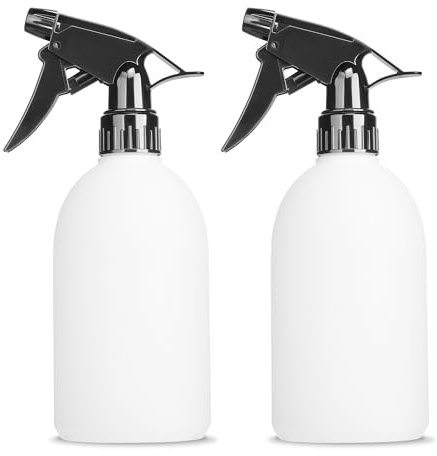 KREMORV Empty Spray Bottles 500ml HDPE Plastic Spray Bottle no Leak Mist Stream Empty Spray Bottle for Cleaning Solutions, Plant, Bleach, Vinegar, Alcohol