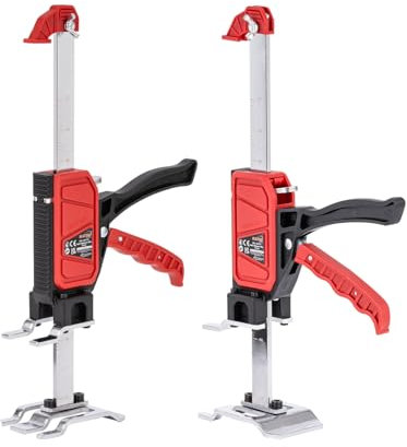 KATSU Tools 2 Pack Labor Saving Arm Jack, Heavy Duty 14 Inch 355mm Multi-function Hand Lifting Jack Tool, 150kg Load, Wall Tile Locator Height Alignment Clamp Cabinet Door Panel Lifter